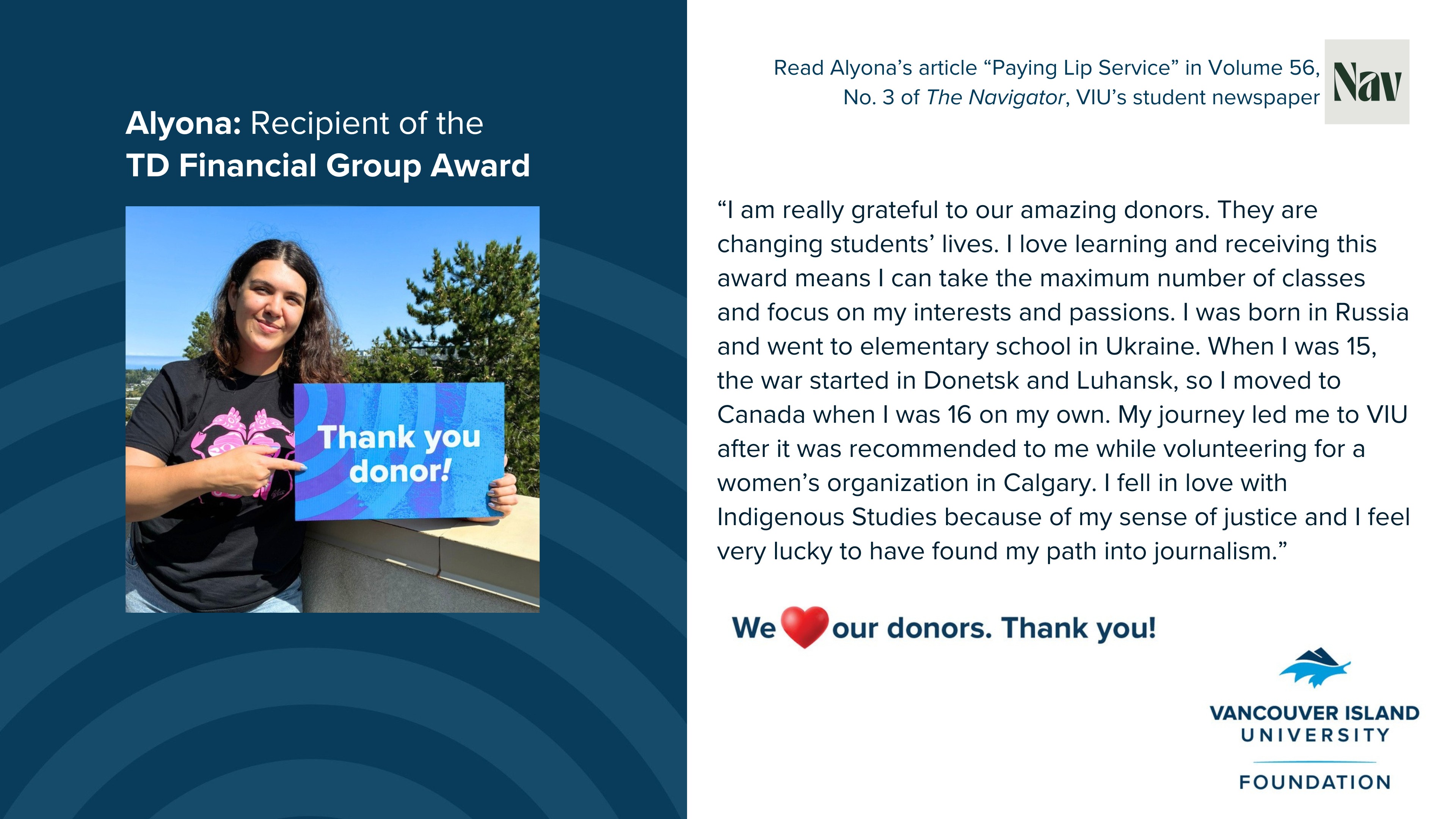 Alyona Thank You Student