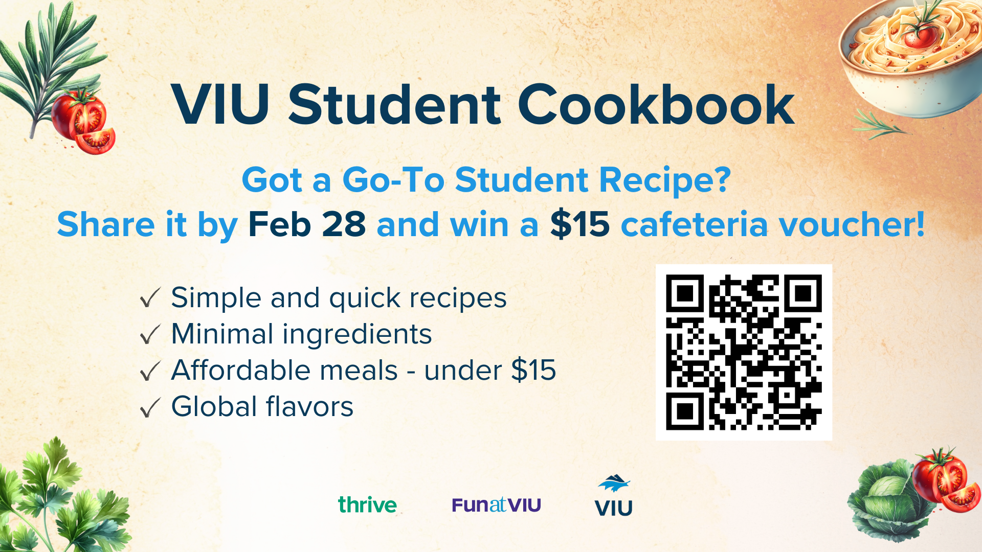 Student cookbook digital ad
